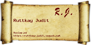 Ruttkay Judit névjegykártya